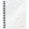 Caiet de birou LEITZ WOW, PP, FSC, reciclabil, A5, 80 coli, cu spira, matematica, alb