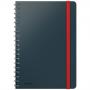 Caiet LEITZ Cosy, coperta dura, FSC, reciclabil, B5, 80 coli, cu spira, matematica, gri antracit