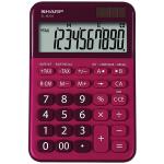 Calculator de birou, 10 digits, 149x100x27mm, dual power, SHARP EL-M335BRD - rosu