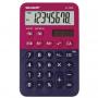 Calculator de birou, 8 digits, 120x76x23mm, dual power, SHARP EL-760RBRB - rosu/bleumarin