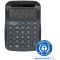 Calculator de birou Maul ECO MJ555, 8 digits, realizat din plastic reciclat, incarcare solara- gri