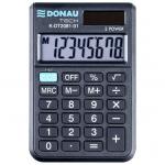 Calculator de buzunar, 8 digits, 88 x 59 x 10 mm, capac din plastic, DONAU Tech DT2081 - negru