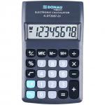 Calculator de buzunar, 8 digits, DONAU Tech DT2087 - negru