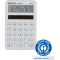 Calculator de buzunar Maul ECO MD1, 10 digits, realizat din plastic reciclat, incarcare solara- alb