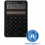 Calculator de buzunar Maul ECO MD1, 10 digits, realizat din plastic reciclat, incarcare solara-negru