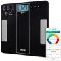 Cantar corporal Sencor SBS 8000BK, 12 utilizatori, 180 kg, Bluetooth, App, Negru