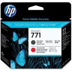CAP IMPRIMARE MATTE BLACK & CHROMATIC RED NR.771 CE017A ORIGINAL HP DESIGNJET Z6200