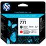 CAP IMPRIMARE MATTE BLACK & CHROMATIC RED NR.771 CE017A ORIGINAL HP DESIGNJET Z6200