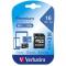 Card microSDHC Verbatim 44082, 16GB clasa 10, cu adaptor