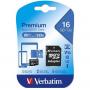 Card microSDHC Verbatim 44082, 16GB clasa 10, cu adaptor