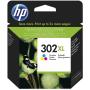 Cartus cerneala Original HP Color, nr.302XL, pentru DJ2130 AIO, 330p, F6U67AE
