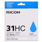 CARTUS GEL CYAN GC-31C 405689 1K ORIGINAL RICOH AFICIO GX E3300N