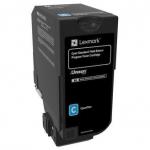 Cartus toner Lexmark 74C2SC0, cyan, 7 k