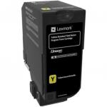 Cartus toner Lexmark 74C2SY0, yellow, 7 k