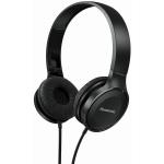 Casti audio cu banda Panasonic RP-HF100ME-K, Microfon, Negru
