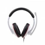Casti cu microfon - dimensiune medie, stereo, white