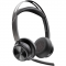 Casti cu microfon Poly Voyager Focus 2, Negru