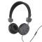 Casti Fun Headphones, On-Ear, Microphone, Cable Guide on One Side, black