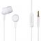 Casti Kooky Headphones, In-Ear, Microphone, Cable Kink Protection, white