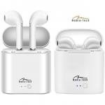 Casti R-PHONES- Bluetooth headset TWS with powerbank. White