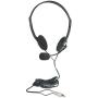 Casti stereo Economy Manhattan 164429, cu microfon