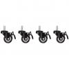 Castors x4 for wall mounting 19 inch cabinets