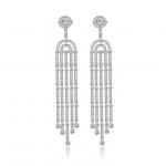 Cercei lungi cristale swarovski Celeste