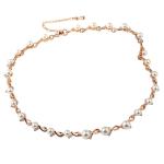 Colier auriu cu perle Beatrice
