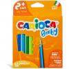 Creioane colorate CARIOCA Baby 2+, triunghiulare, 10 culori/cutie