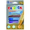 Creioane tempera metalizate, lavabile, 6 culori/cutie, CARIOCA Temperello Metallic