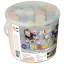 Creta colorata XXL, pentru pardoseala de exterior, 20 buc/galeata, GIMBOO