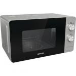 Cuptor cu microunde Gorenje MO20E1S, 20L, 800W, Functia AquaClean, 5 trepte de putere, Argintiu