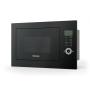 Cuptor cu microunde incorporabil Heinner HMW-25BIGBK, sticla neagra, display LCD, capacitate: 25L, putere cuptor: 800W, putere grill: 1000W