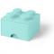 Cutie depozitare LEGO 2x2 cu sertar, aqua (40051742)