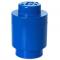 Cutie rotunda depozitare LEGO 1x1 albastru inchis