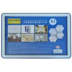 Display nume din plastic, 420 x 210mm, KEJEA - albastru