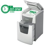 Distrugator documente automat LEITZ IQ Office, P4, cross-cut (confeti), 150coli, cos 44l, alb-gri
