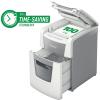 Distrugator documente automat LEITZ IQ Small Office, P4, cross-cut, 100coli, cos 34l, alb-gri