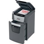 Distrugator documente automat REXEL Optimum 150M, P5, micro-cut, 150 coli, cos 44l, negru-gri