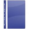 Dosar plastic PVC, cu sina si multiperforatii, 10 buc/set, DONAU - bleumarin