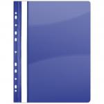Dosar plastic PVC, cu sina si multiperforatii, 10 buc/set, DONAU - bleumarin