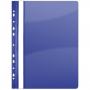 Dosar plastic PVC, cu sina si multiperforatii, 10 buc/set, DONAU - bleumarin