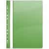 Dosar plastic PVC, cu sina si multiperforatii, 10 buc/set, DONAU - verde