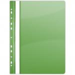 Dosar plastic PVC, cu sina si multiperforatii, 10 buc/set, DONAU - verde