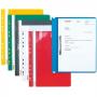 Dosar plastic PVC, cu sina si multiperforatii, 10 buc/set, Esselte - alb