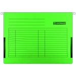 Dosar suspendabil cu burduf si eticheta , bagheta metalica, 5 buc/set, DONAU - verde