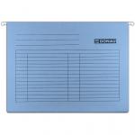 Dosar suspendabil cu eticheta, bagheta metalica, carton 230g/mp, 5 buc/set, DONAU - albastru