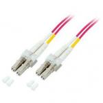 Duplex Jumper LC-LC 50/125,OM4,LSZH,violett,2.0mm,5m
