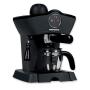 Espressor manual Heinner Retro Effect HEM-200BK, 800W, 3.5bar, capacitate rezervor 0.24L, termometru frontal apa, optiuni preparare: espresso si cappuccino, Negru
