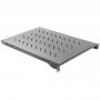 Fixed shelf 1U 19 inch 483x750mm black